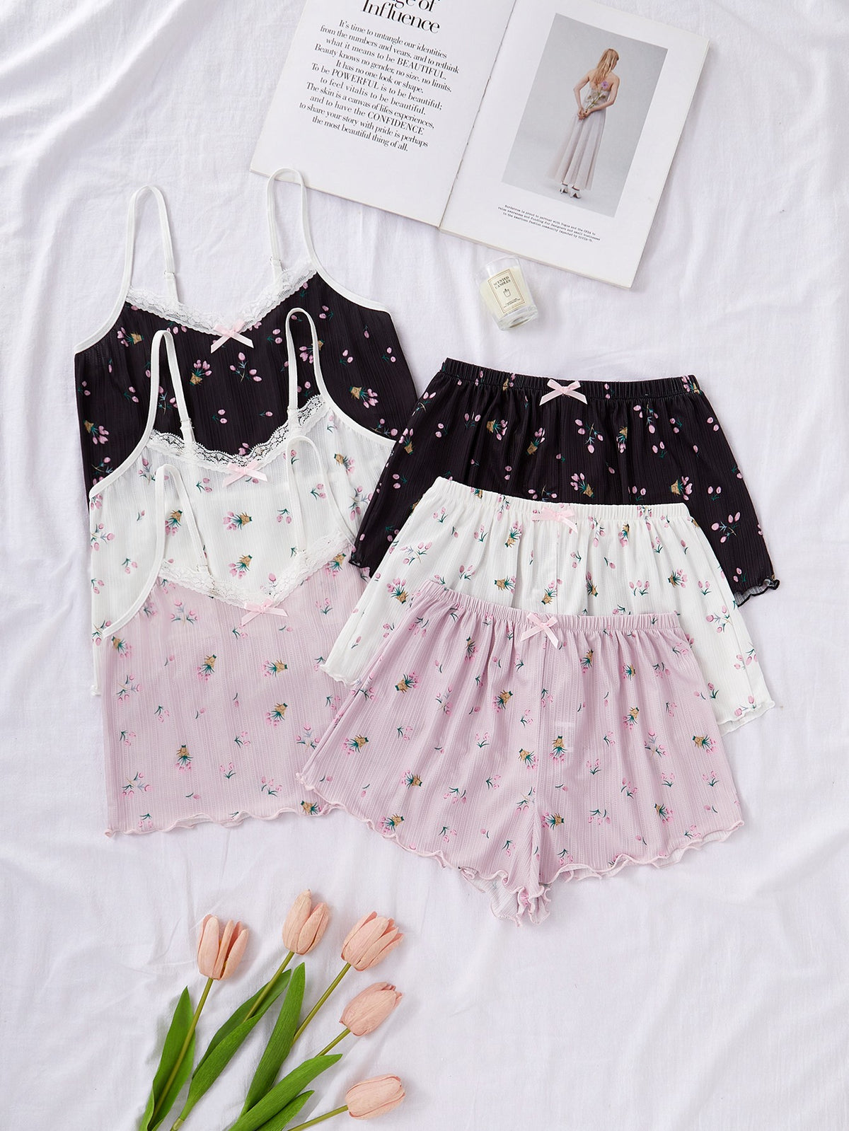 Floral Cami Shorts Set (Multi-pack)
