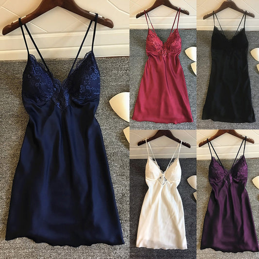 Multicolour Satin Nightdress