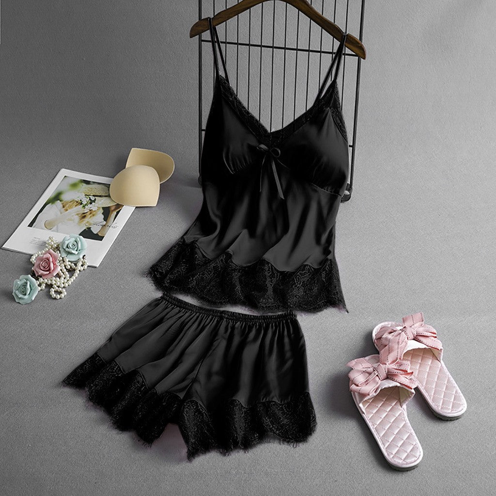 Satin Cami Shorts Set
