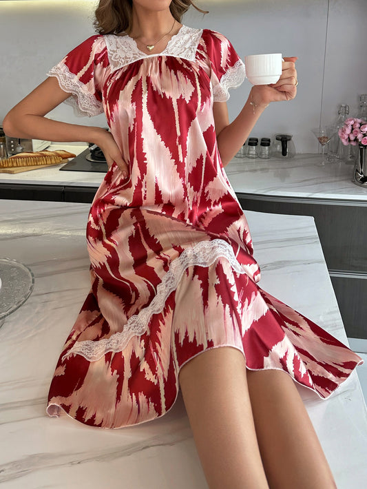 Printed Midi Nightdress
