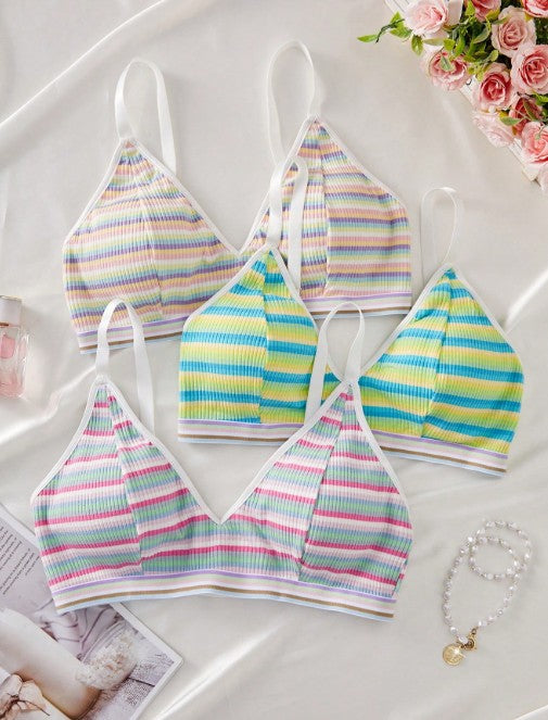 Striped Bralette Multi-pack