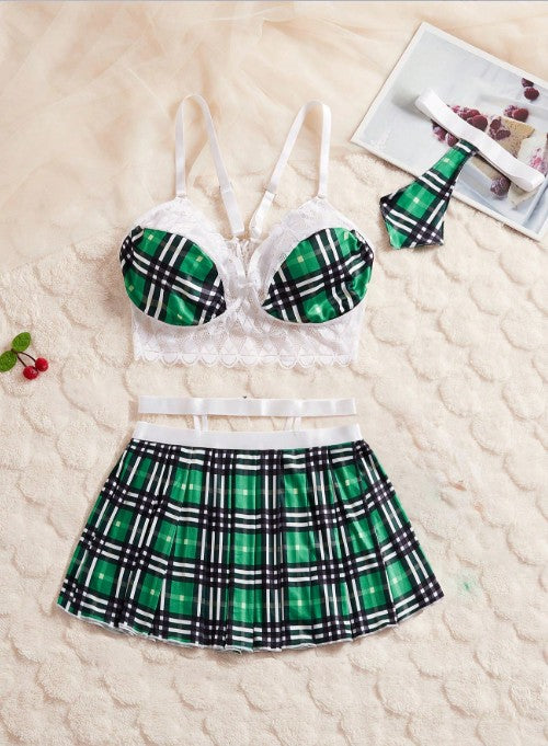 Plaid Schoolgirl Costume