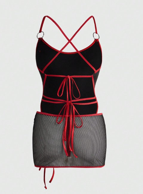 Mesh Mini Dress
