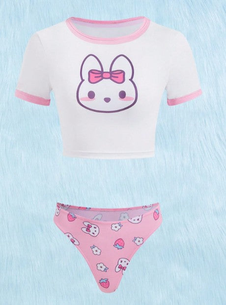 Bunny Tee & Panty Set