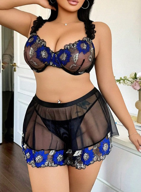 Tulle Skirt Lingerie Set