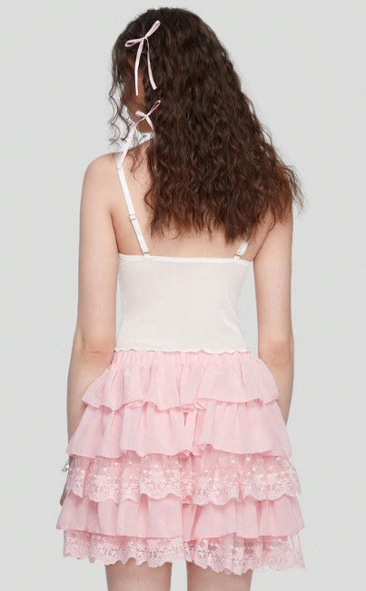 Tiered Tulle Mini Dress