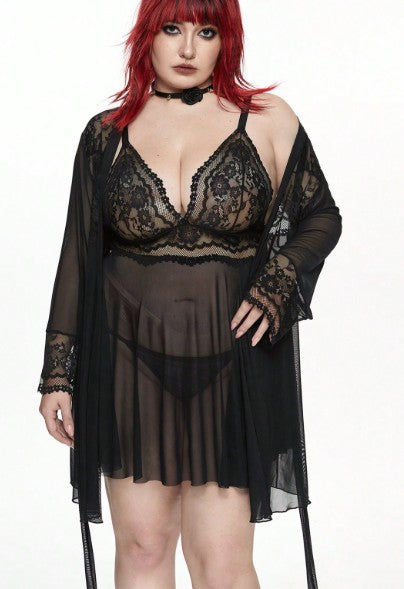 Sheer Robe Set